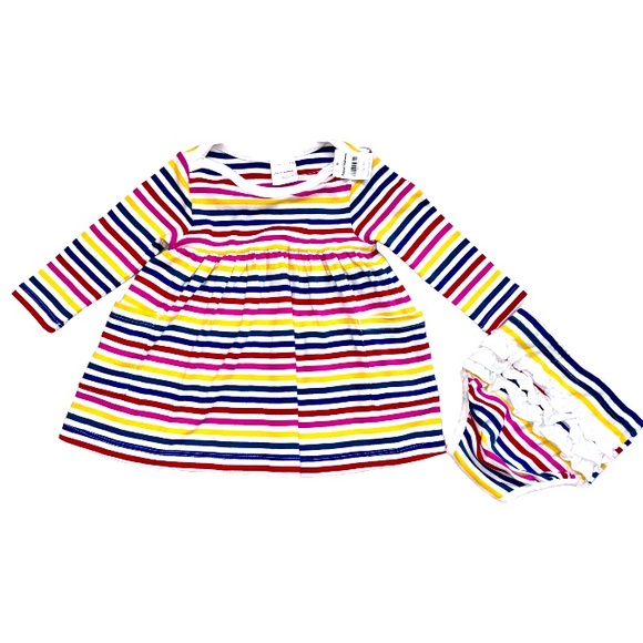 Hanna Andersson Other - NEW NWT Hanna Andersson stripe 2pc dress bloomers size 75 12-18 months 12m 18M
